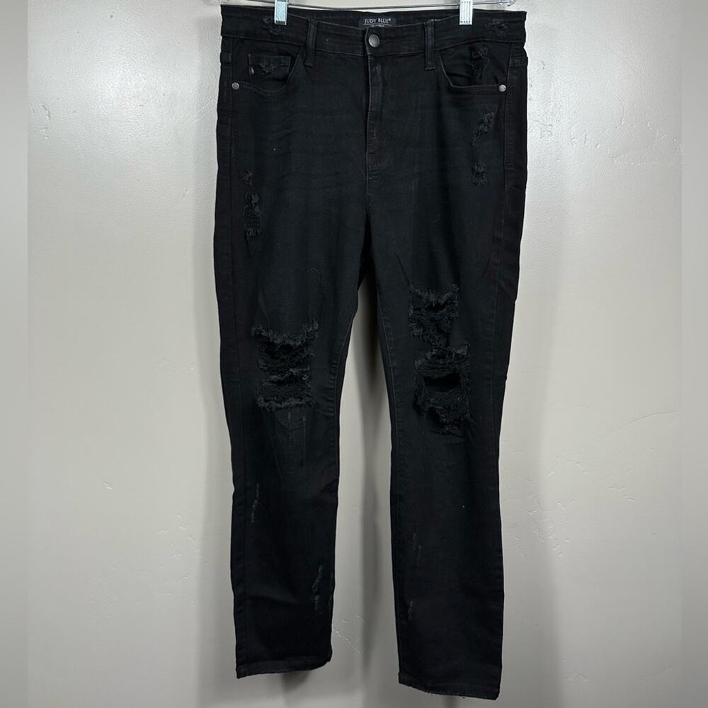 Judy Blue Boyfriend Fit High Rise Black Jeans Size 13/31